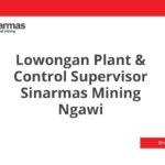 Lowongan Plant & Control Supervisor Sinarmas Mining Ngawi