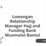 Lowongan Relationship Manager Hajj and Funding Bank Muamalat Bantul