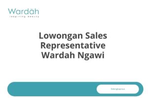 Lowongan Sales Representative Wardah Ngawi