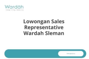 Lowongan Sales Representative Wardah Sleman
