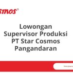 Lowongan Supervisor Produksi PT Star Cosmos Pangandaran