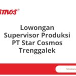 Lowongan Supervisor Produksi PT Star Cosmos Trenggalek