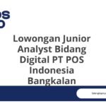 Lowongan Junior Analyst Bidang Digital PT POS Indonesia Bangkalan