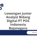 Lowongan Junior Analyst Bidang Digital PT POS Indonesia Bojonegoro