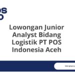 Lowongan Junior Analyst Bidang Logistik PT POS Indonesia Aceh