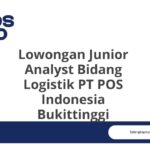 Lowongan Junior Analyst Bidang Logistik PT POS Indonesia Bukittinggi