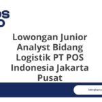 Lowongan Junior Analyst Bidang Logistik PT POS Indonesia Jakarta Pusat