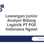 Lowongan Junior Analyst Bidang Logistik PT POS Indonesia Ngawi