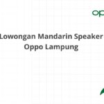 Lowongan Mandarin Speaker Oppo Lampung