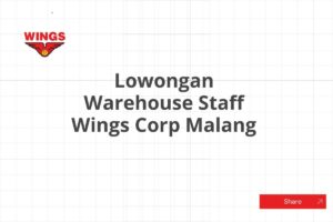 Lowongan Warehouse Staff Wings Corp Malang